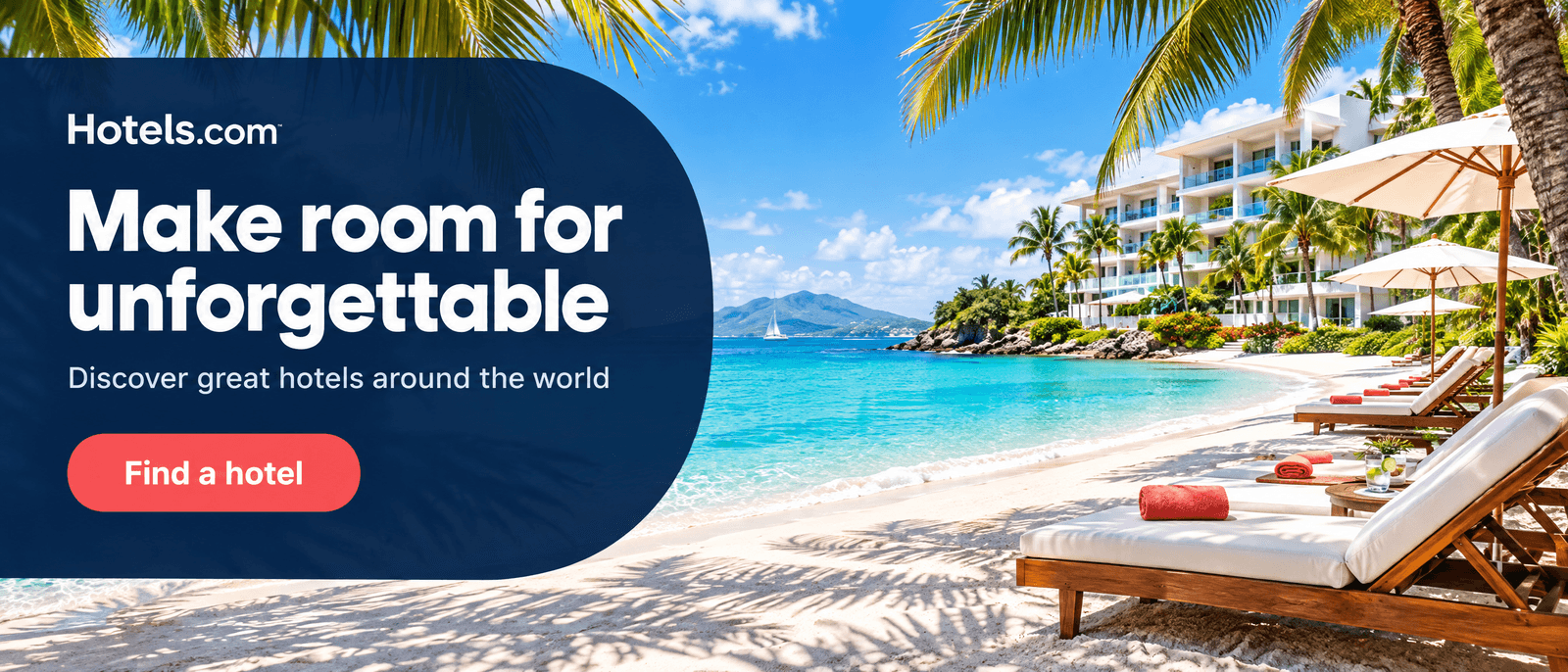 Hotels.com — Make room for unforgettable. Discover great hotels around the world.